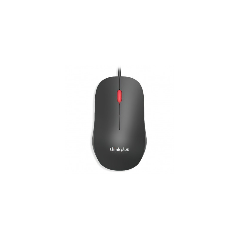 Wired Mouse Lenovo Thinkplus M80, 1000DPI, Black